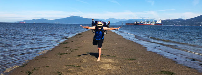 Jason at Spanish Banks